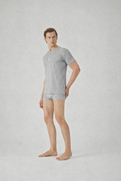 Pamuk & Pamuk قميص داخلي رجالي ملون مكون من حياكة مضلعة قطع