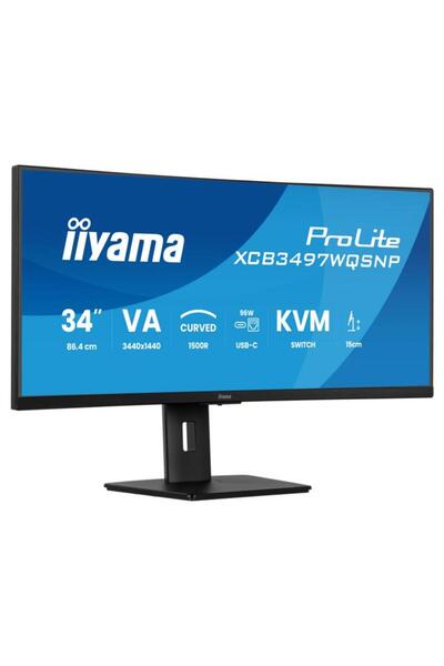 Other Monitor IIYAMA ProLite XCB3497WQSNP-B1, 34" UWQHD, VA, 0.4ms, 120Hz, Fr...