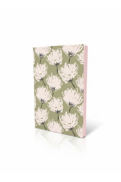Lizy Patterned Notebook - 15X21Cm - with Color Page Edges