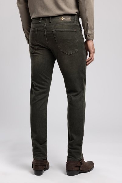 Lee Cooper Jagger Erkek Slım Straıght Dar Kesim Normal Bel Düz Paça Jean Pantolon Haki