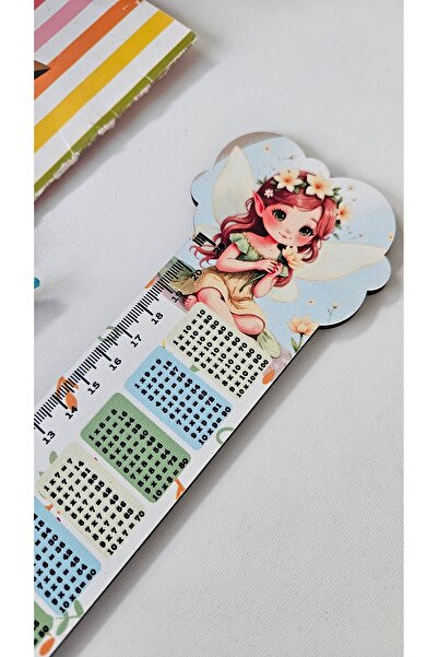 İmpivo Orman Hayvanları Figürlü Ahşap Cetvel – Çarpım Tablolu Eğitici Cetvel