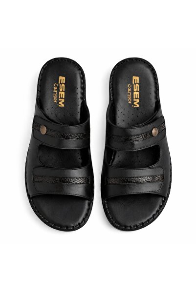 Esem 540 HAKİKİ DERİ ORTOPEDİK CIRTLI AYARLANABİLİR TERLİK KADIN