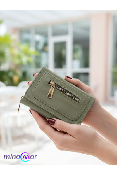 Minamor محفظة نسائية بسحاب أمامي