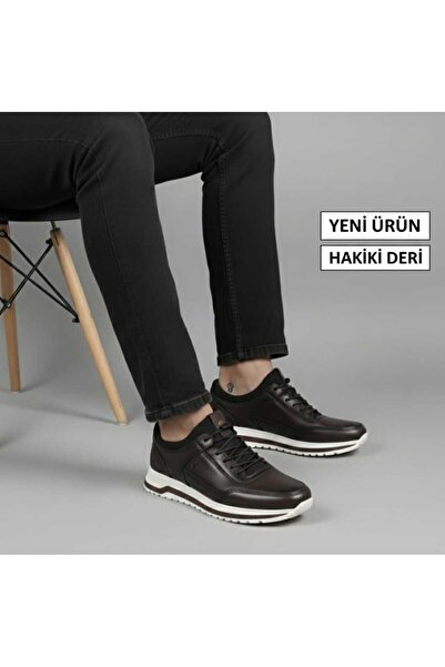 romex Genuine Leather Men's Casual Shoes – Ankle Support, Poly Sport Sole