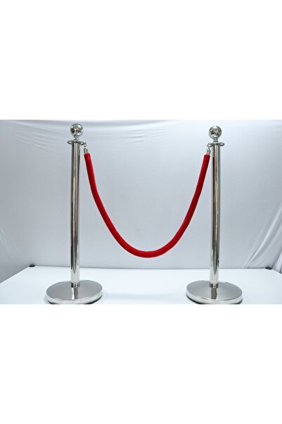 HCA LİMİTED طقم حواجز بروتوكولية فضي/رمادي مكون من 2 دوبا و1 حبل