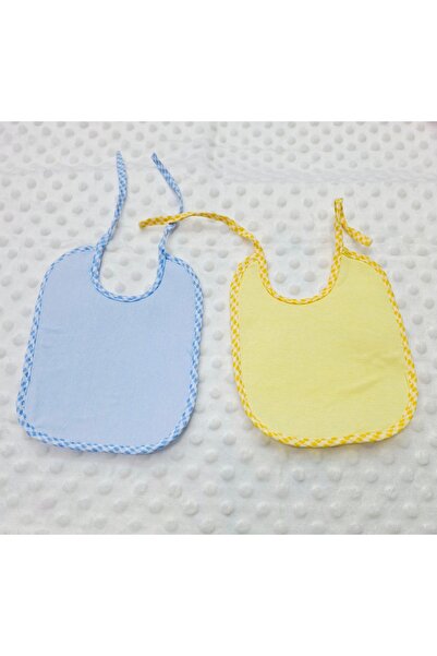 BERKAY مريلة طفل من القطن بيركايسون من الخلف نايلون 17x22 سم حديث الولادة 2 قطعة