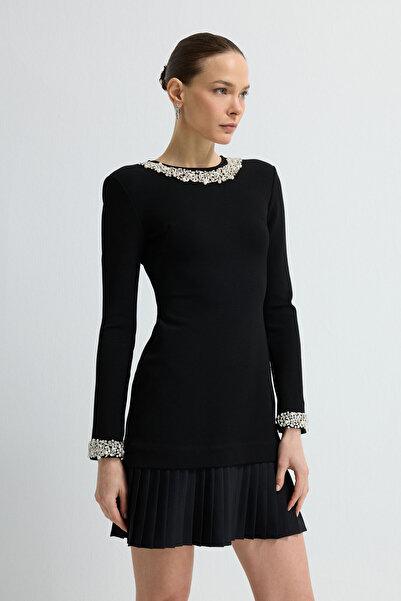 adL Taş Detaylı Elbise