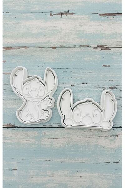 DigiArtisan3D Stitch Cookie Mold Shaped Mold and Dough Shaper for Kids 2-Piece