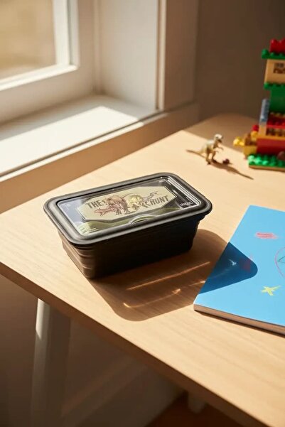 JURASSIC WORLD Serisi Çok Bölmeli Yemek Kabı 1100 ml (Siyah)