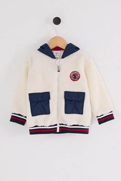 U.S. Polo Assn. U.S. Polo Assn Baby Boy Usb2538 Baby Transitional Coat White