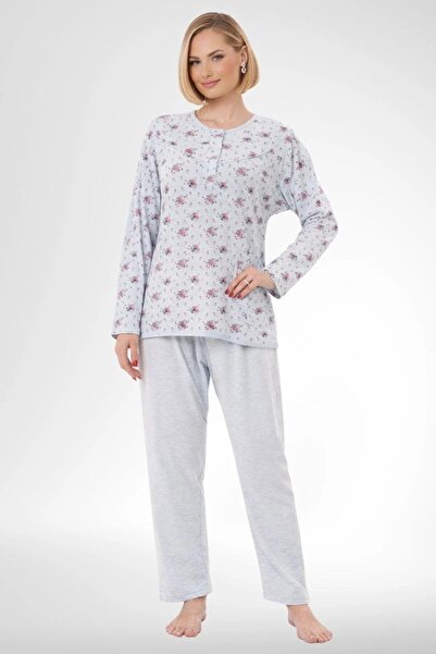 Mecit Pijama Set de pijamale pentru femei, cu mâneci lungi și imprimeu floral...