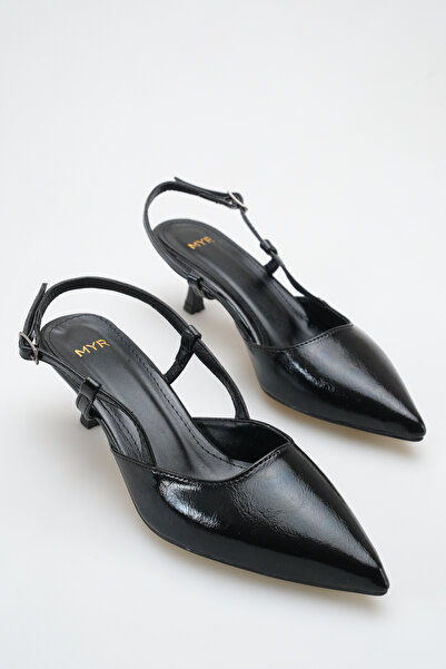 meyra'nın ayakkabıları Pantofi cu toc pentru femei Black Yanki (5,5 cm)