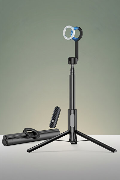 Tekvora Manyetik Telefon Tripodu | 160CM | Uzaktan Kumandalı | MagSafe Uyumlu...