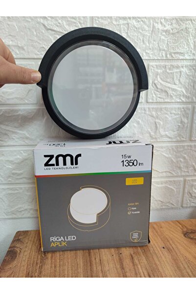 ZMR ekim aydınlatma 15W RİGA led aplik YUVARLAK kasa GÜNIŞIĞI