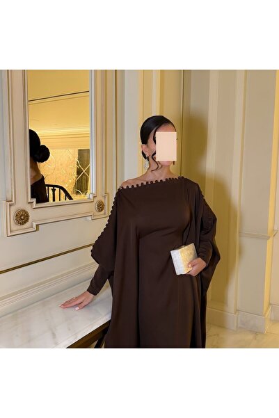 4LINA Luxurious three-color evening dress, off-the-shoulder, one size fits all