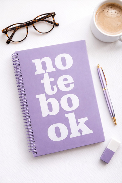 uğurlu dükkan 24 cm Purple Notebook Spiral-Bound Checkered Agenda