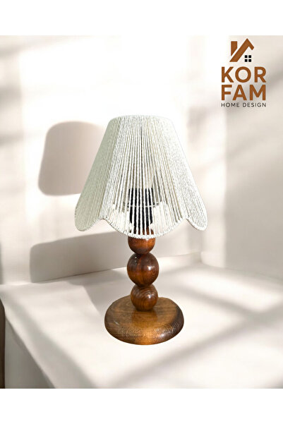 KorFam Rosalinda Lampshade - White Wicker Handmade Bohemian Asymmetrical Shap...