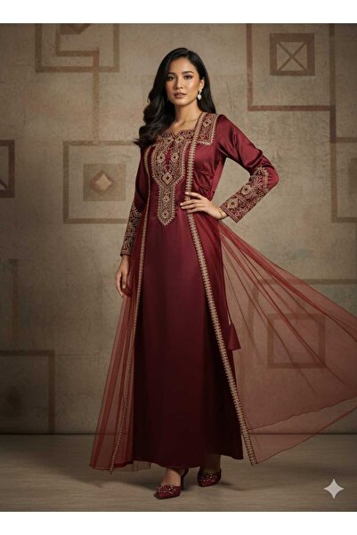 GORI FASHION Two-piece raffia jalabiya