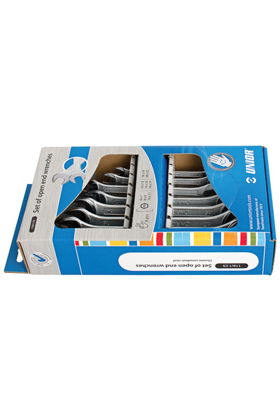 Unior Set of 6-22/8 open-end wrenches