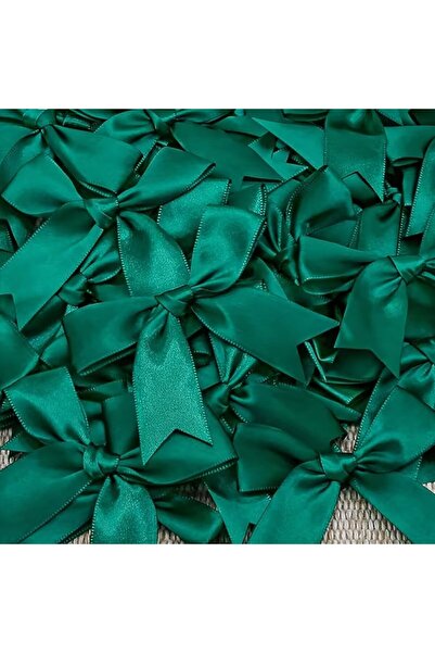 Fiyonks Atölye Saten Kurdele Hazır Fiyonk 10 Adet, Süsleme İçin Uygun, 2 cm e...