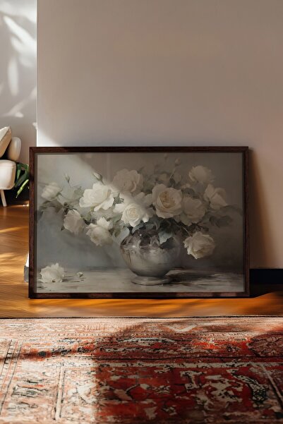 Postifull Vintage slika, poster u smeđoj ramovani, vintage zidni dekor