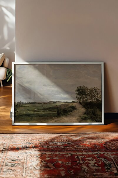 Postifull Tablou vintage, poster cu rama alba, decor de perete vintage