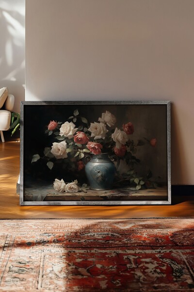 Postifull Vintage slika, poster u srebrnoj ramovani, vintage zidni dekor