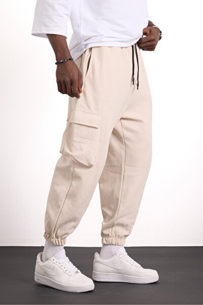 Gerusta Men's Casual Patterned Pleated Shalwar with Elasticated Legs