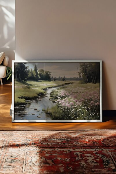 Postifull Vintage Tablo, Beyaz Çerçeveli Poster, Vintage Duvar Dekoru