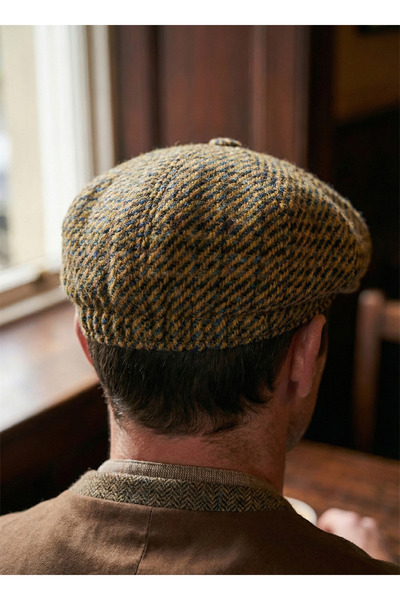 emybox Erkek Kaşe 8 Köşe Kasket Şapka Klasik Retro- Peaky Blinders Tarzı Lastikli Standart Beden