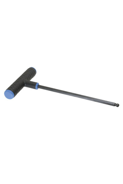 Eklind T-handle wrench with hexagonal profile and spherical head, long versio...