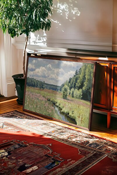 Postifull Vintage slika, poster u smeđoj ramovani, vintage zidni dekor