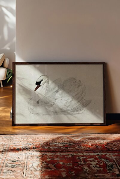 Postifull Vintage slika, poster u smeđoj ramovani, vintage zidni dekor