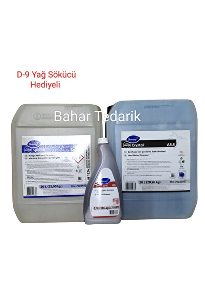 Diversey Suma A-8 Parlatıcı ve Suma L-4 Deterjan 20 lt (Suma D-9 Hediyeli)