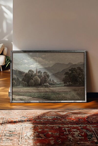 Postifull Vintage slika, poster u srebrnoj ramovani, vintage zidni dekor