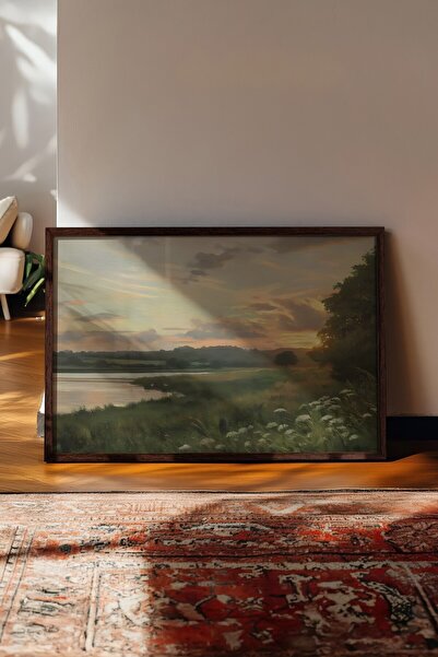 Postifull Vintage Tablo, Kahverengi Çerçeveli Poster, Vintage Duvar Dekoru