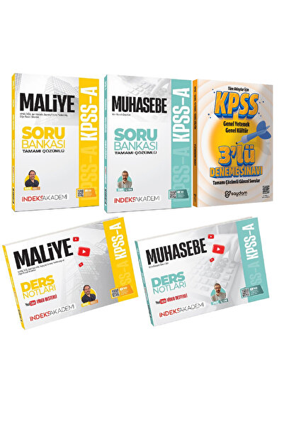 İndeks Akademi Yayıncılık 2026 KPSS A Grubu Maliye ve Muhasebe Çözümlü Soru B...
