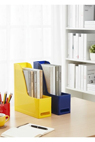 Ops MG 101 2'Lİ SET A4 DEMONTE PLASTİK DİKEY MAGAZİNLİK KLASÖR ARŞİV KUTUSU O...