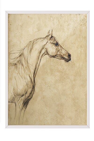 Postifull Tablou vintage, poster cu rama alba, decor de perete vintage