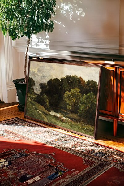 Postifull Vintage Tablo, Kahverengi Çerçeveli Poster, Vintage Duvar Dekoru