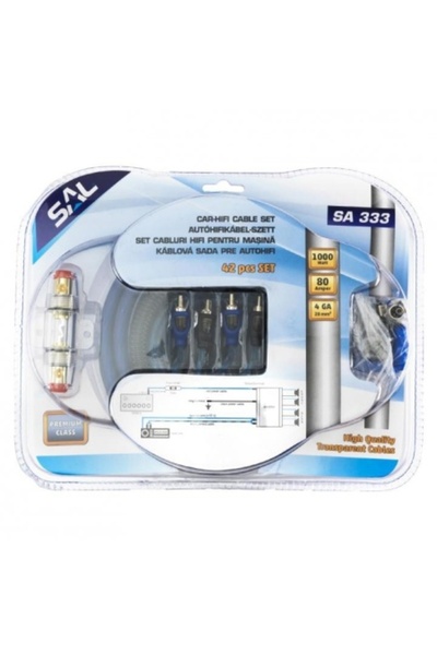 Sal Kit cablu subwoofer Hi-Fi Premium OFC 1000W pentru instalare amplificator...