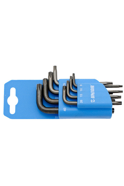 Unior 220/7TXNPH TX profile wrench set in plastic holder TX 9-40 / 8 pieces
