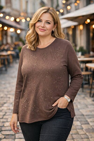 TUSSE Елегантна блузка з класичним кроєм, з віскозною сумішшю та великим розм...