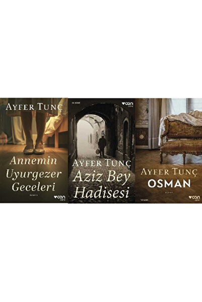Can Yayınları ANNEMİN UYURGEZER GECELERİ + AZİZ BEY HADİSESİ + OSMAN 3 Kitap Set