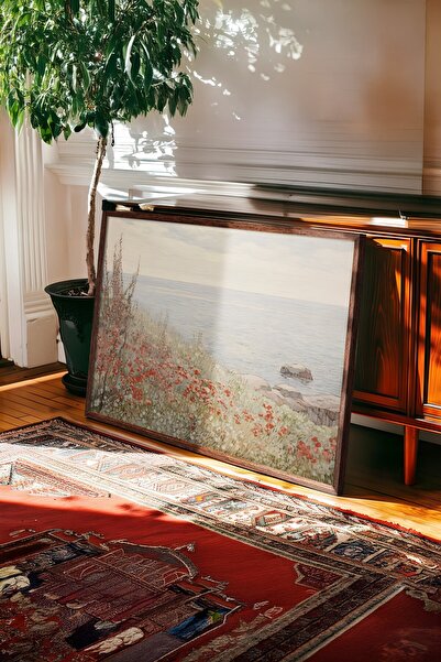 Postifull Vintage slika, poster u smeđoj ramovani, vintage zidni dekor