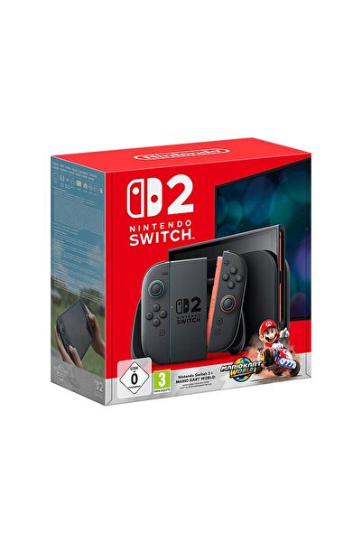 Nintendo Consolă Switch 2 Neagră + Mario Kart World (Descărcare) Negru