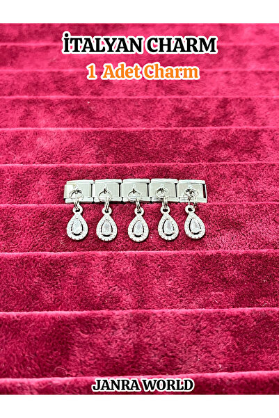 JANRA WORLD İtalyan Charm , Charm bileklik süsü, İtalyan Charm Bileklik Uyuml...