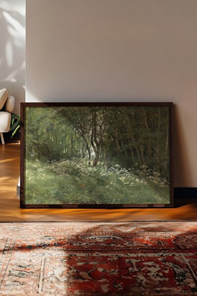 Postifull Vintage slika, poster u smeđoj ramovani, vintage zidni dekor