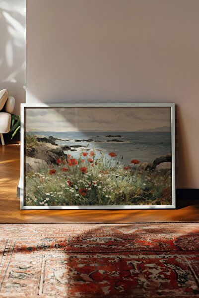 Postifull Vintage slika, poster u beloj ramovini, vintage zidni dekor