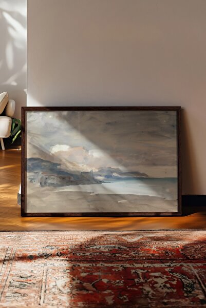 Postifull Vintage slika, poster u smeđoj ramovani, vintage zidni dekor